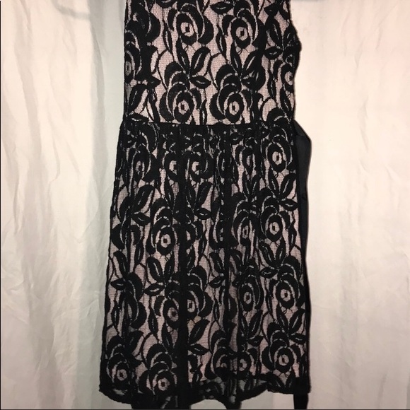 🌷🌸Charlotte Russe black and pink lace dress - Picture 5 of 8